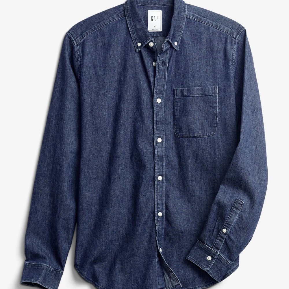 SALE*** Medium Wash Denim Shirt XL From GAP